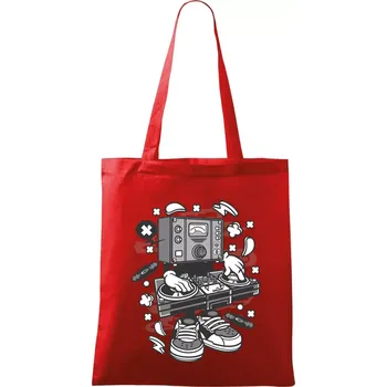 DJ metr - Taška bavlněná - 42 x 38 cm ( Červená )