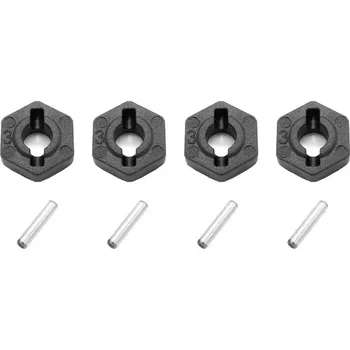 RC model auta FUNTEK | Plastové šestihranné unašeče kol + piny, 4 + 4 ks IM-FTK-21101