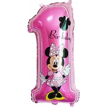 Balónek Fóliový balónek Minnie Mouse Číslice 1, 76 cm