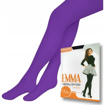Dámské punčochy Hladké Punčocháče Romartex EMMA 100 DEN fialové Fialová velikost 4
