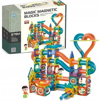 ostatní stavebnice Magnetická stavebnice kuličková dráha 188 dílů