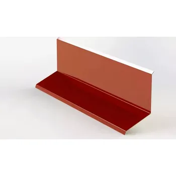 Lemování zdí r.š.200mm horní Al Hliník lakovaný RAL 3011 červenohnědá dl.2m