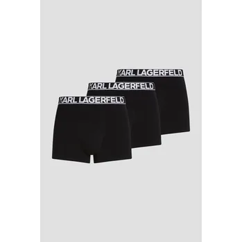 Boxerky SPODNÍ PRÁDLO KARL LAGERFELD BOLD ELASTIC TRUNK BLACK