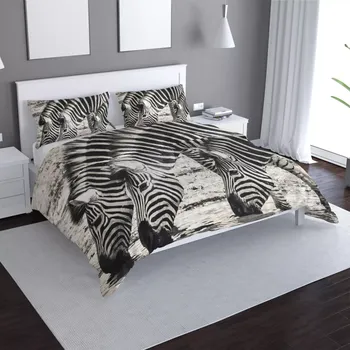 Povlečení Sablio Povlečení Zebry u vody - 140x200 / 90x70