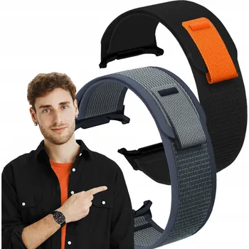Řemínek na hodinky Sada 2x řemínek pro Samsung Galaxy Watch Ultra 47mm řemínek k hodinkám nylonový