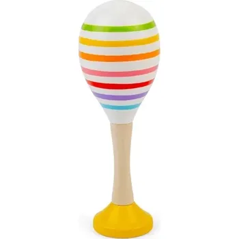 Hudební nástroj pro děti Bigjigs Toys Rumba koule sada 2 ks žlutá