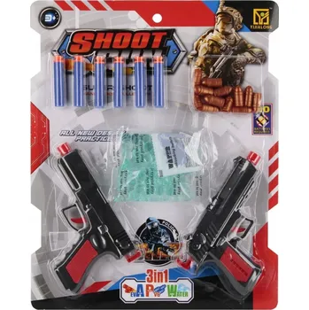 Dětská zbraň Pistole na šipky a vodu 28x35x3 cm Mega Creative hračka