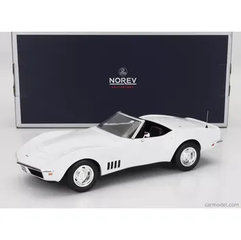 autíčko Norev Chevrolet Corvette Convertible 1969 1:18 Bílá
