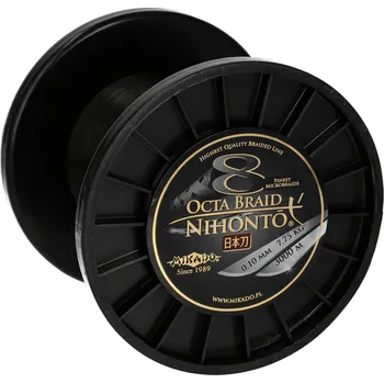 Mikado - ŠŇŮRA - NIHONTO OCTA BRAID - 0.30mm/29.9kg/2100m - ČERNÁ - op