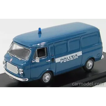 autíčko Rio-models Fiat 238 Van 1974 Polizia - Police 1:43 Blue