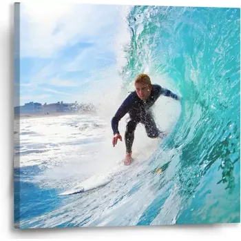 Obraz Sablio Obraz Surfař na vlně - 50x50 cm