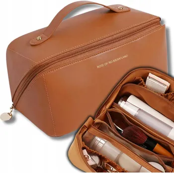 Kabelka EdiBazzar kabelka kufřík syntetická hnědá