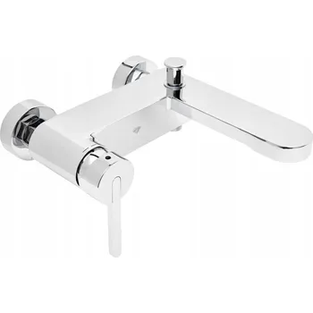 Vodovodní baterie Nástěnná vanová baterie Phasat Fusion stříbrná