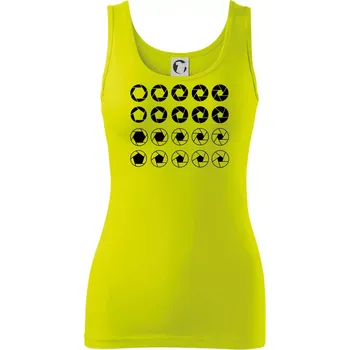 Dámské tričko Foto clony - Dámské tílko - 2XL ( Limetková )