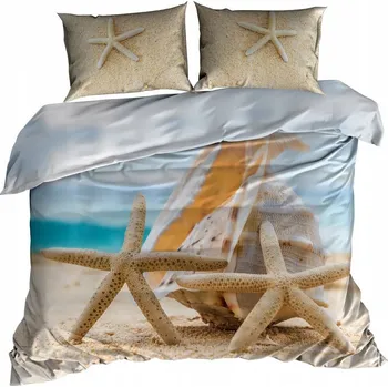 Povlečení Bavlna Povlečení 140x200 cm SHELL ON THE BEACH