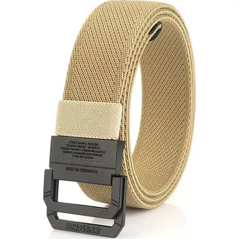 Opasek Nylonový opasek s kovovou přezkou Hanovre Béžový