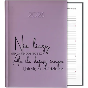 Kalendář Knižní kalendář 2026 A5 FunnyCase fialový