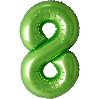 Balónek Fóliový balónek Číslice 8 zelený 101 cm (40 palců)