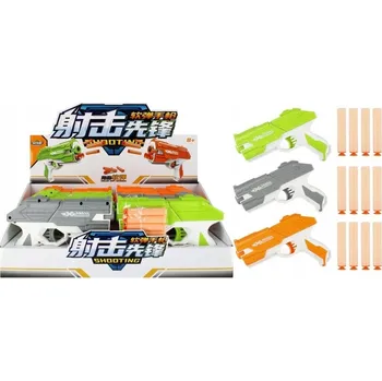 Dětská zbraň PISTOLE NA NÁBOJE 21X14 MIX3 MC DISP 8/72/144 MEGA CREATIVE