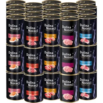 Krmivo pro kočku Dolina Noteci Premium mokré krmivo pro kočky v konzervě, mix chutí, 60x400g