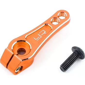 RC model Yeah Racing 25T Hliníková páka serva 17mm a 20mm oranžová pro SRT, Futaba, Savox