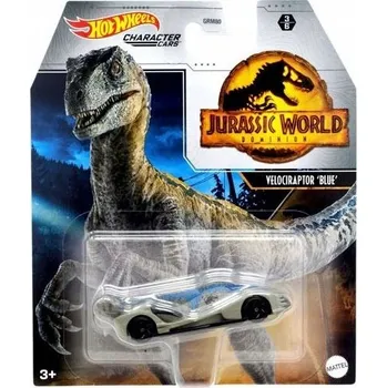 autíčko Hot Wheels Jurský svět Autíčko Velociraptor Modré
