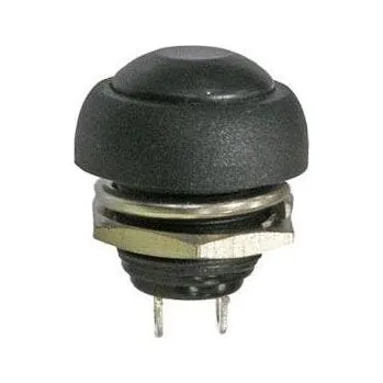 Tlačítko PBS-33B, OFF-(ON) 1pol.250V/1A plastové černé