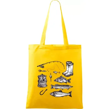 Rybářský set - Taška bavlněná - 42 x 38 cm ( Žlutá )