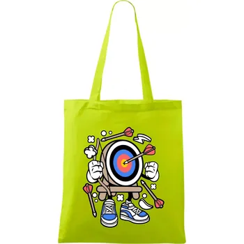 Lukostřelba komiks - Taška bavlněná - 42 x 38 cm ( Limetková )