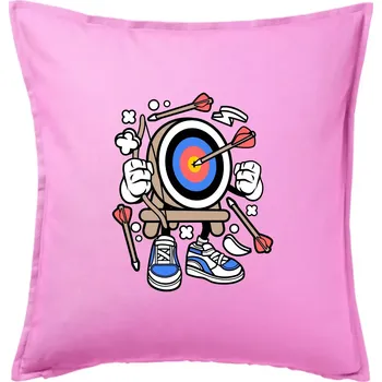 Polštář Lukostřelba komiks - Polštář 50x50 - 50x50 - Pouze potah ( Růžová )