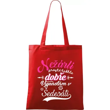 Nežárli - 60 - Taška bavlněná - 42 x 38 cm ( Červená )