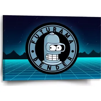Obraz Sablio Obraz Futurama Bender Čtvrtá dimenze - 60x40 cm