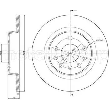 Brzdový kotouč Brzdový kotouč CIFAM (800-609C)