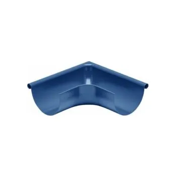 Střecha Roh žlabu vnější lisovaný pozink Lakovaný RAL 5010 enziánová modrá 250mm