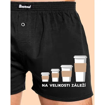 Trenýrky Bastard Na velikosti záleží pánské trenky Black