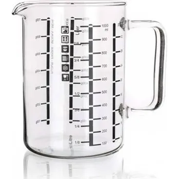 Konvice na čaj Odměrka 1L sklo s výlevkou SIMAX 3843