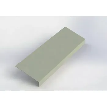 Podkladní okapnice r.š.125mm pozink lakovaný RAL 9006 stříbrná s folií dl.2m