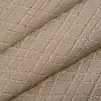 Takoy Teplákovina 3D vzor čtverce přírodní Béžová Metráž