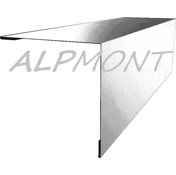 Rohová lišta s koncovým vyztužením r.š.100mm TitanZinek TiZn dl.2m