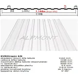 Trapézový plech 8/N lakovaný pozink 0.5mm RAL 9010 bílá dl.8mb (Kvalitní Česká pozinkovaná plechová krytina Lakovaná)