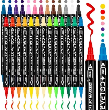 SADA AKRYLOVÝCH FIXY 26 KS FIXY POPISOVAČE S BARVOU