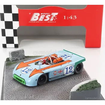 autíčko Best-model Porsche Diorama - 908/03 Spider N 12 Targa Florio 1970 Joseph Siffert 1:43 Světle Modrá Oranžová