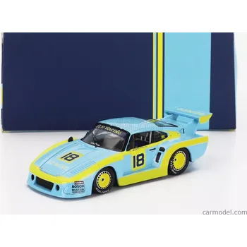 autíčko Ixo-models Porsche 935 930 K3 3.0l F6 Turbo Team Jlp Racing N 18 3rd 6h Silverstone 1980 John Paul - Brian Redman 1:43 Světle Modrá Žlutá