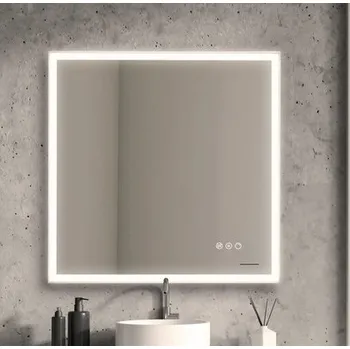 Zrcadlo LED zrcadlo do koupelny s osvětlením Focco Lucia II s ochranou proti zamlžení 120 x 80 cm IP 44