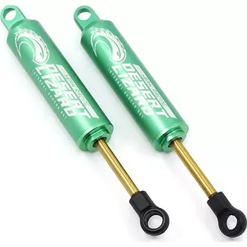 RC náhradní díl Yeah Racing Hliníkové olejové tlumiče Desert Lizard, zelené 90mm ( 2 ks )