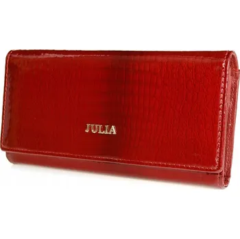 Julia Rosso peněženka z pravé kůže červená - dámská