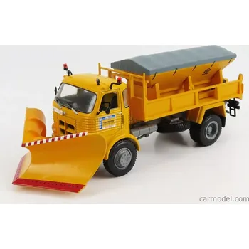 autíčko Edicola Pegaso 3040 Truck Snowplough Spargisale E Spazzaneve 1980 1:43 Žlutá