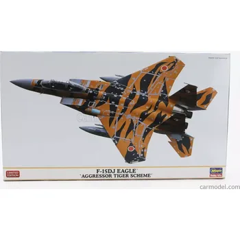 Plastikový model Hasegawa Mcdonnel douglas F-15dj Eagle Aggressor Tiger Scheme Military Airplane 1988 1:72 /