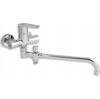 Vodovodní baterie Nástěnná vanová baterie NOVASERVIS stříbrná