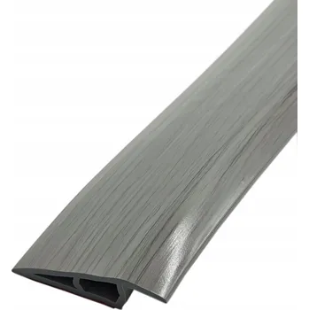 Obraz Přechodová lišta PVC 100 x 1 cm výškový rozdíl – šedá DAILISEN dub